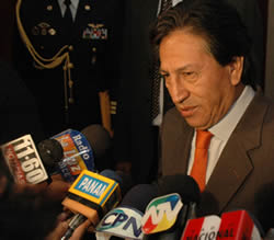 President Alejandro Toledo at the 7th Annual Conference on Legal & Policy Issues in the Americas. Lima, Peru.