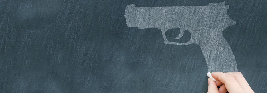 school gun violence banner