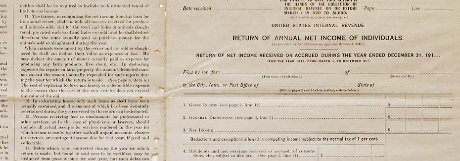 old tax form