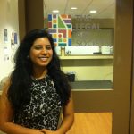 Marisol Silva at her fellowship this summer in New York City.