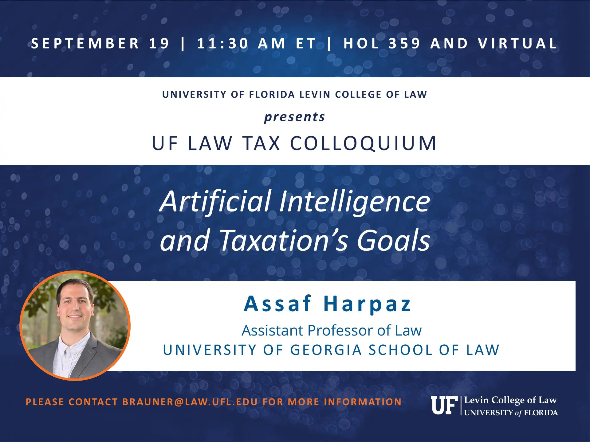 University of Florida Levin College of Law Tax Colloquium