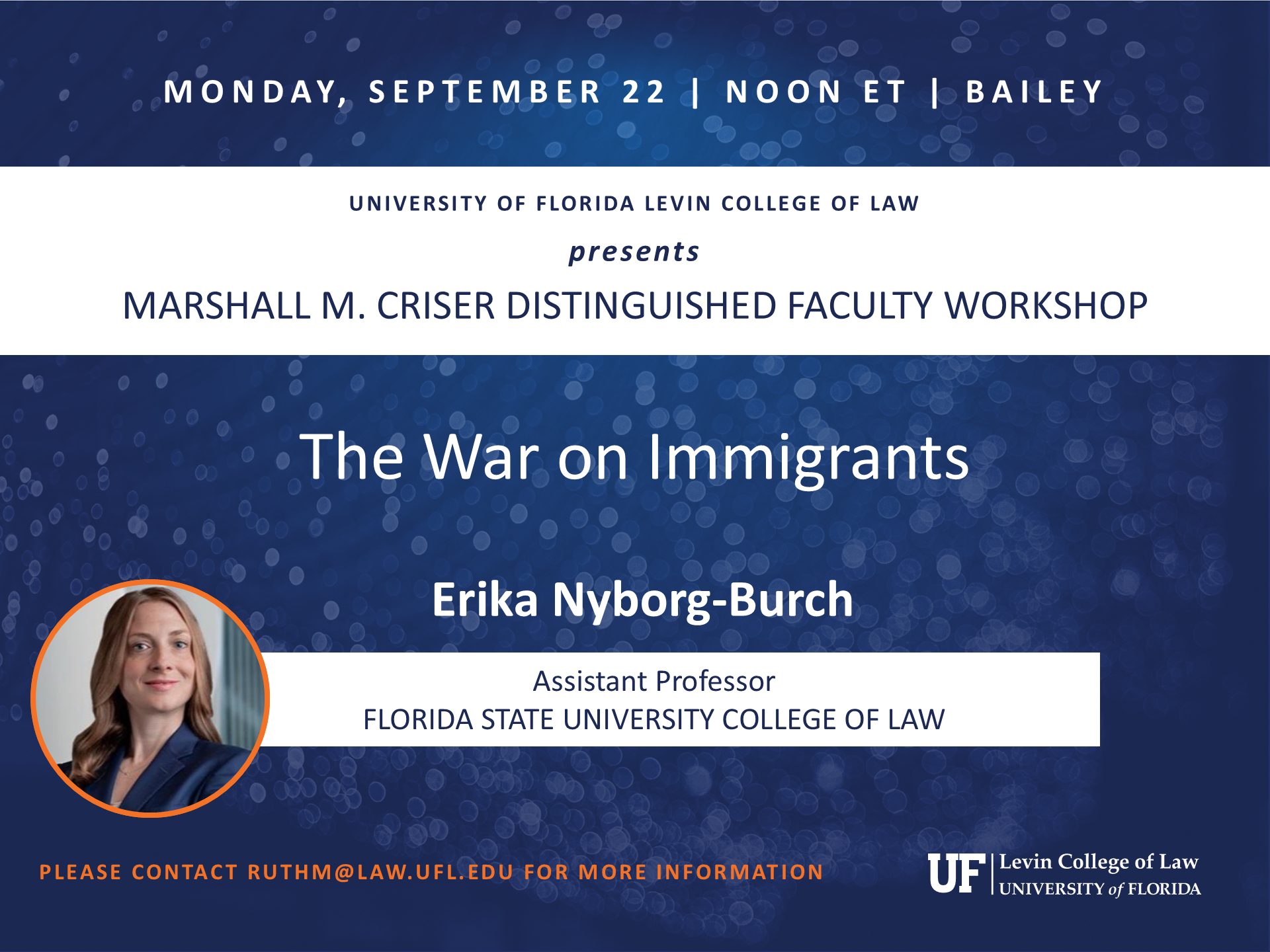 Marshall M. Criser Distinguished Faculty Workshop