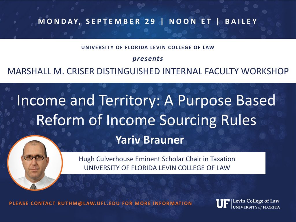 Marshall M. Criser Distinguished Internal Faculty Workshop