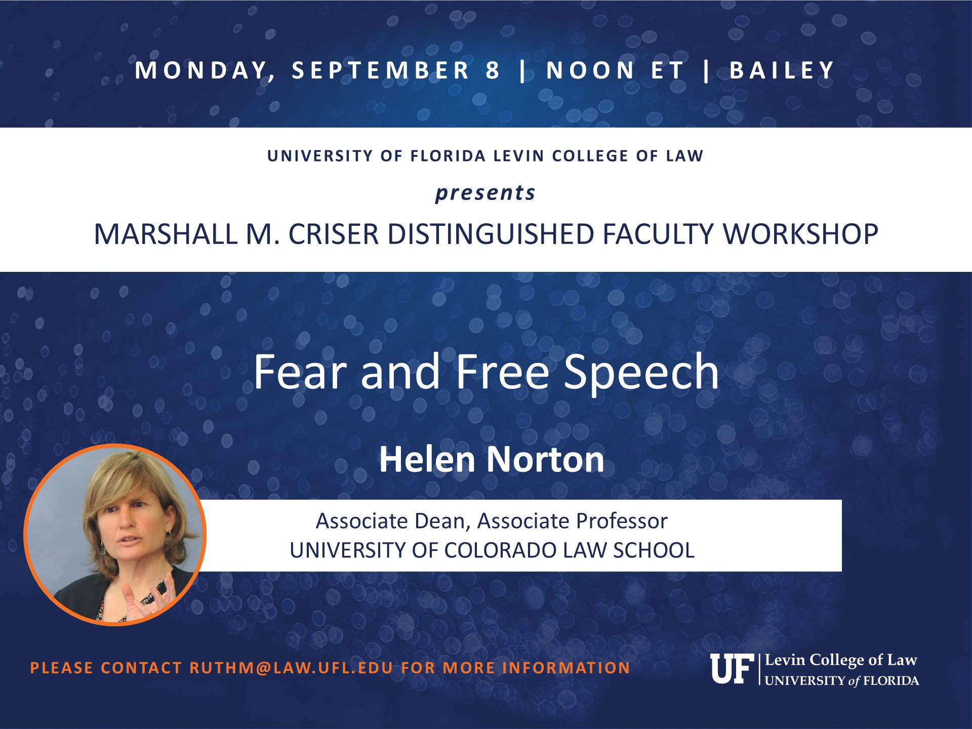 Marshall M. Criser Distinguished Faculty Workshop
