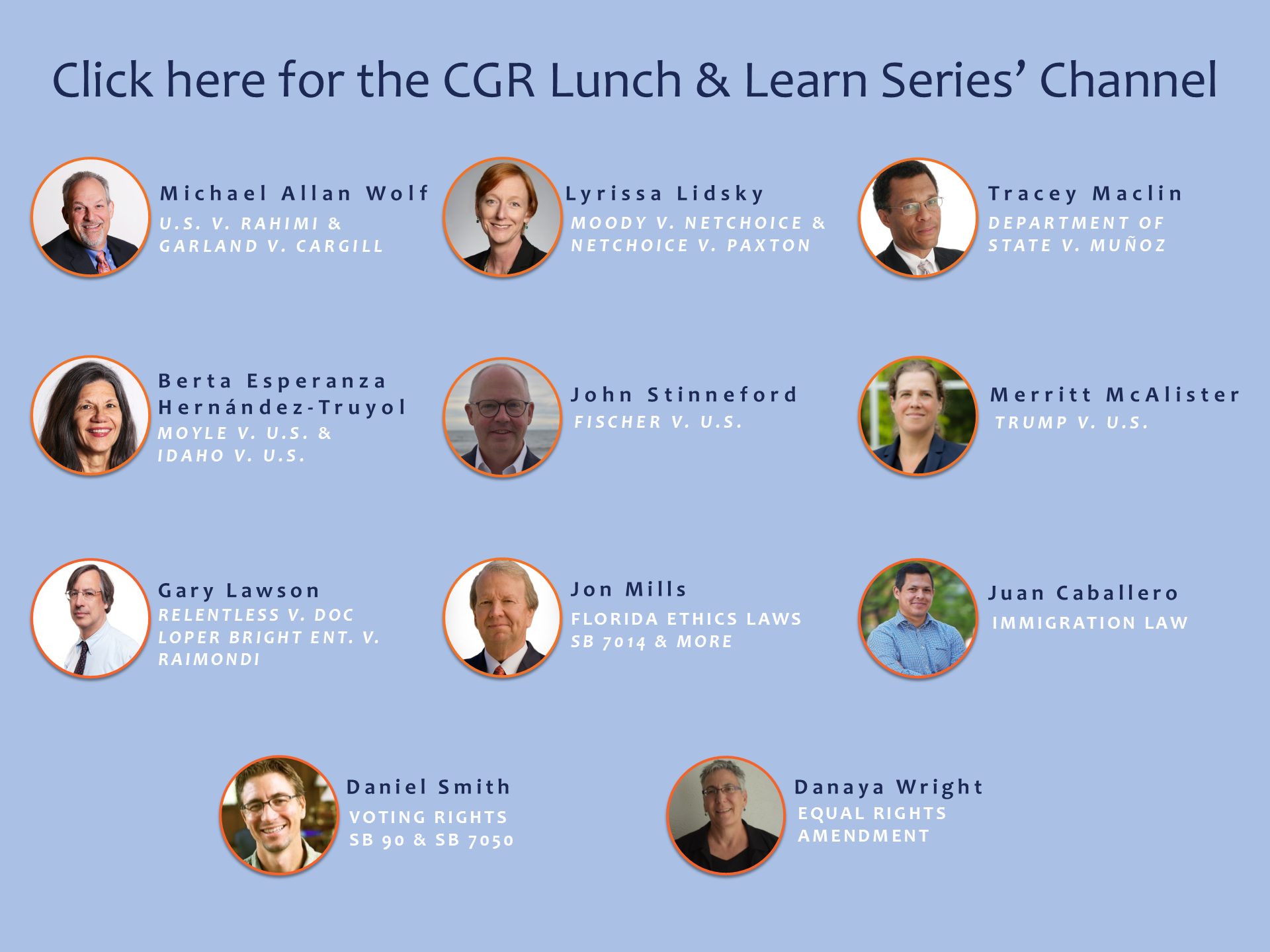 CGR Lunch and Learns