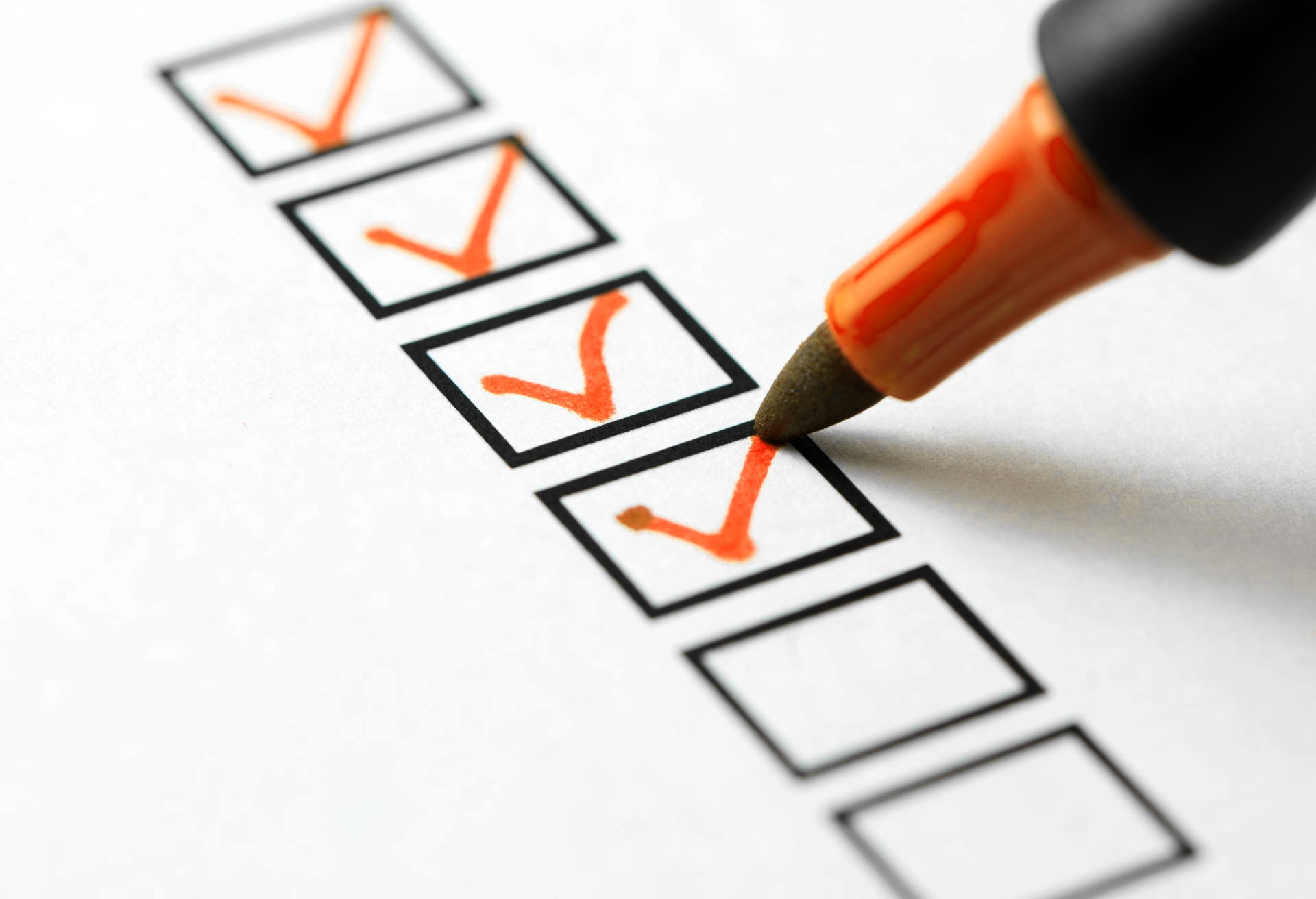 Checklist and Pen