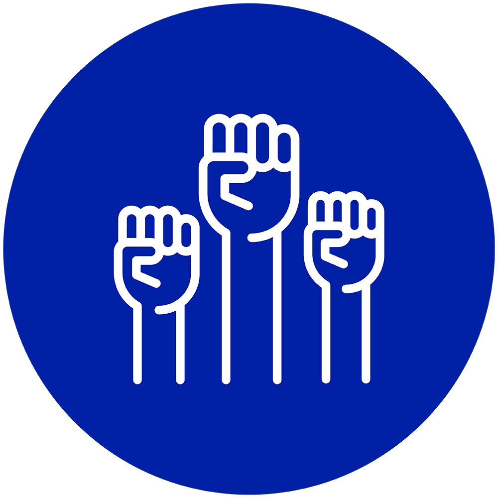 Racial Justice Fists Icon